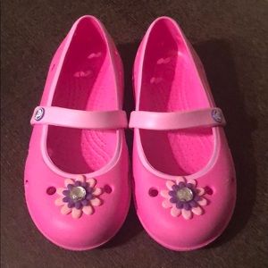 New girls crocs size 11